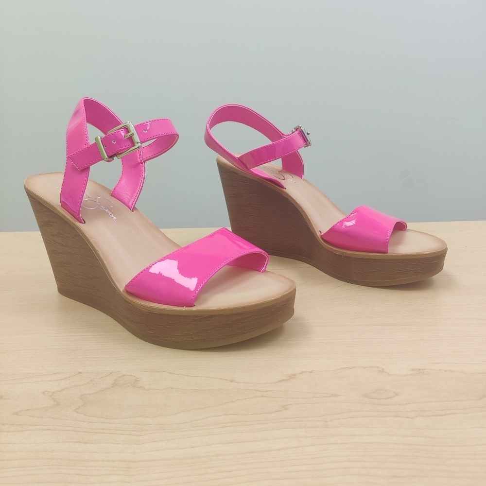 Jessica Simpson Miercen Wedge Sandals NWOB MSRP $79